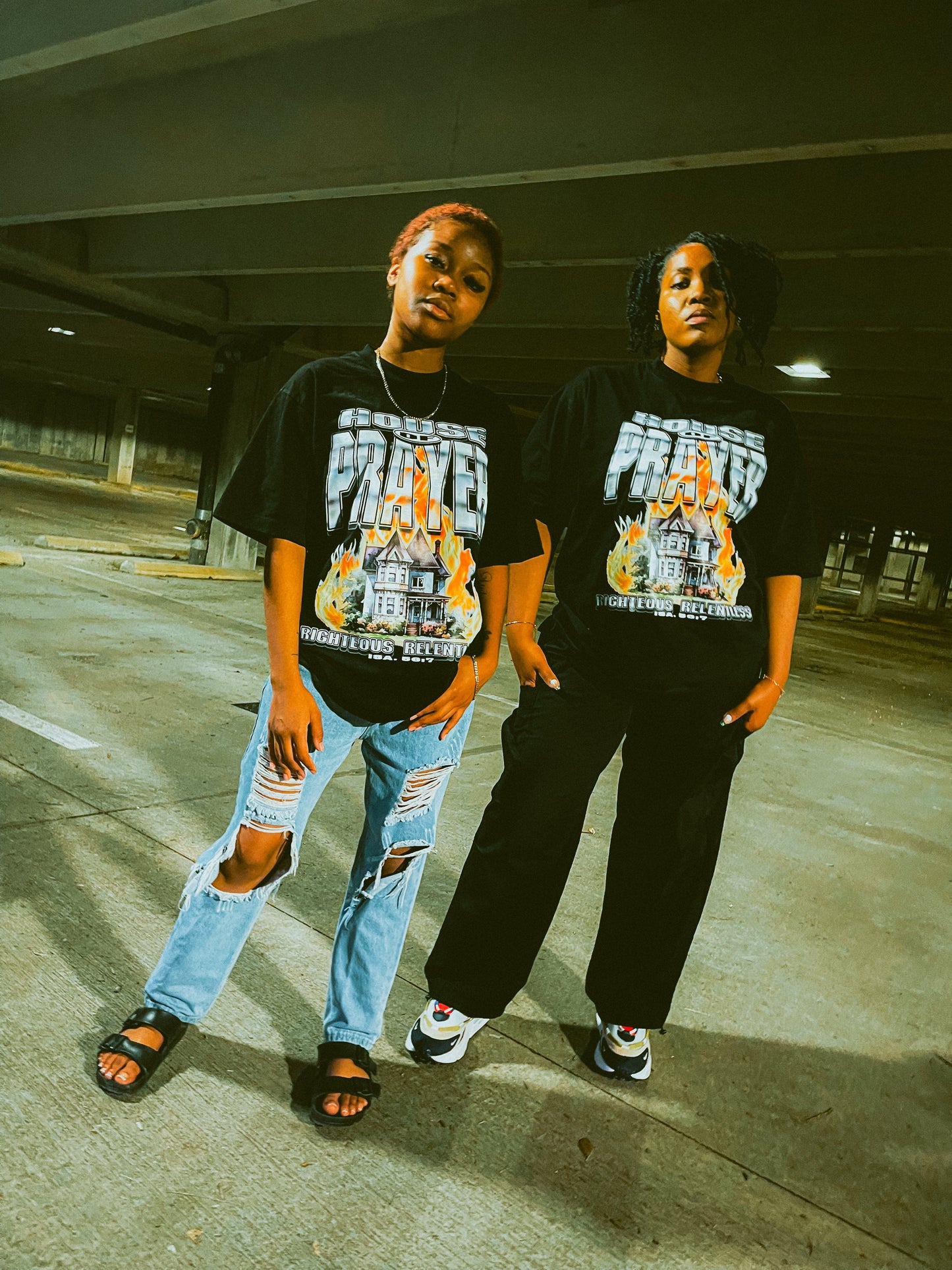 House Of Prayer Gospel Vintage Tee - Righteous Relentless