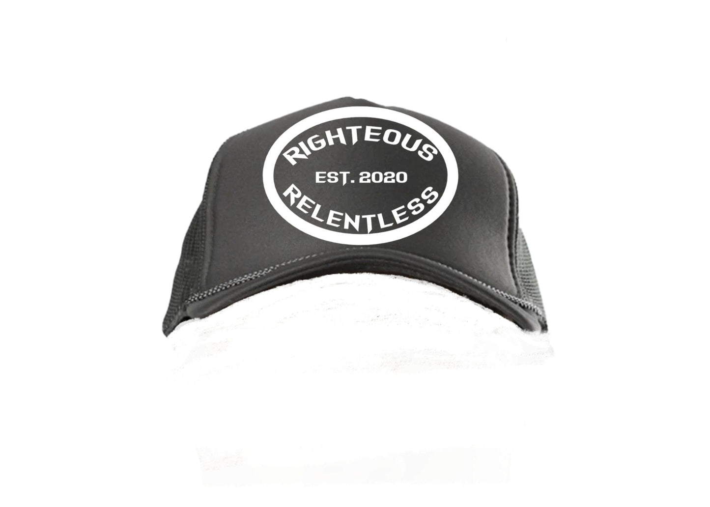 Righteous Relentless Trucker Hat (Charcoal Gray) - Righteous Relentless