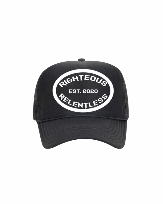 Righteous Relentless Trucker Hat (Black) - Righteous Relentless